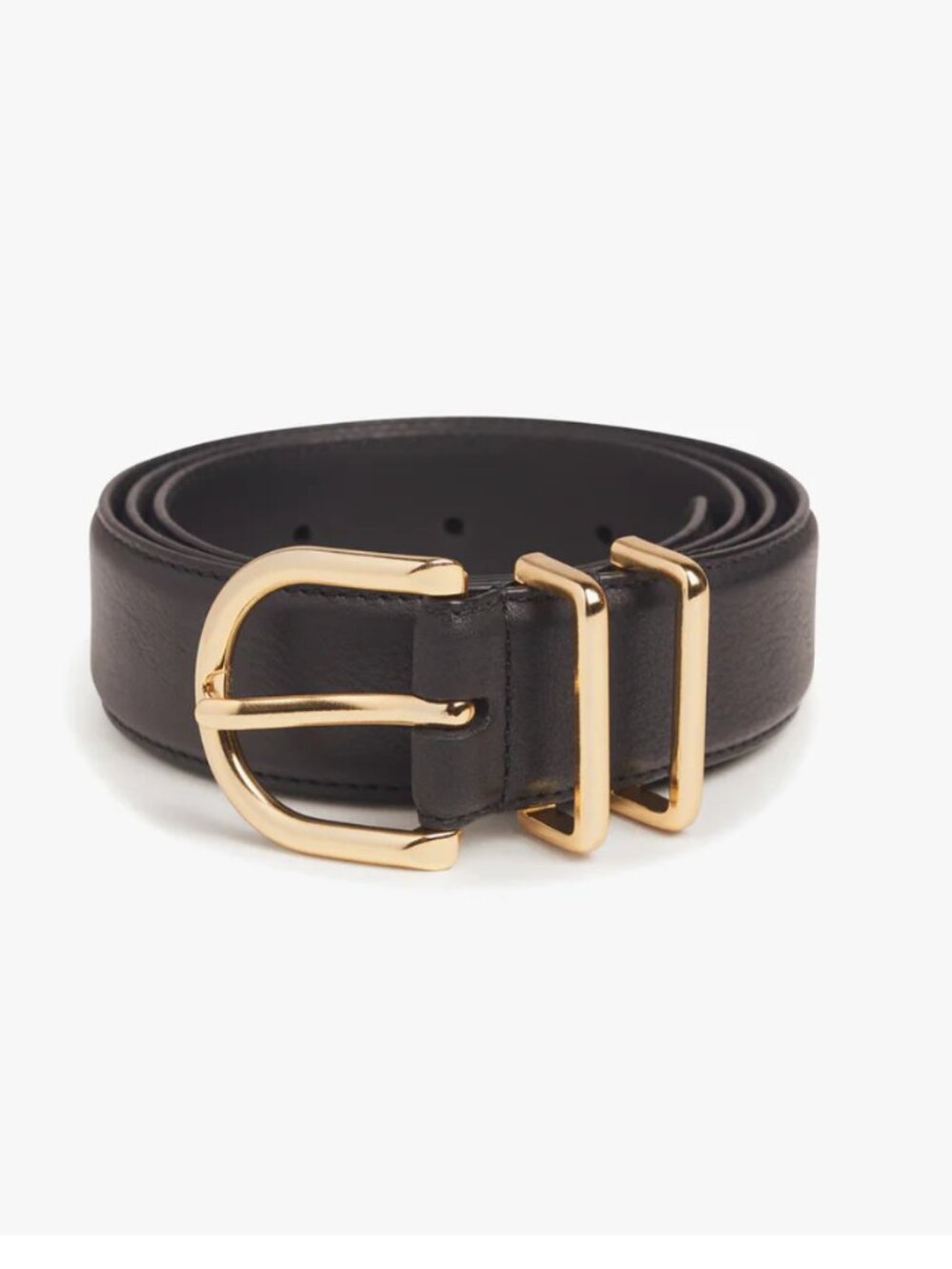 Favorite Daughter Fancy Juni Belt, Brown Polished Gold, Sizes S and L (NWT)